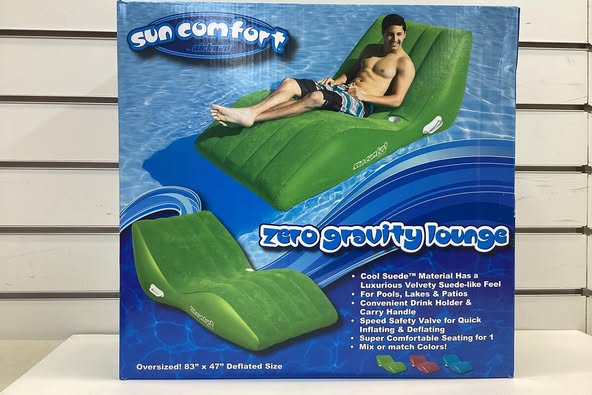 Airhead SUN COMFORT COOL SUEDE Zero Gravity Lounge, Lime