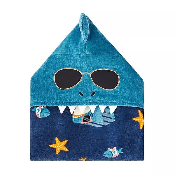 Member's Mark 100% Cotton Kids' Hooded Towel With Hand Pockets