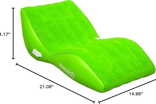 Airhead SUN COMFORT COOL SUEDE Zero Gravity Lounge, Lime