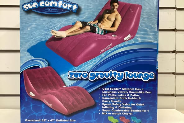 Airhead SUN COMFORT COOL SUEDE Zero Gravity Lounge, Raspberry