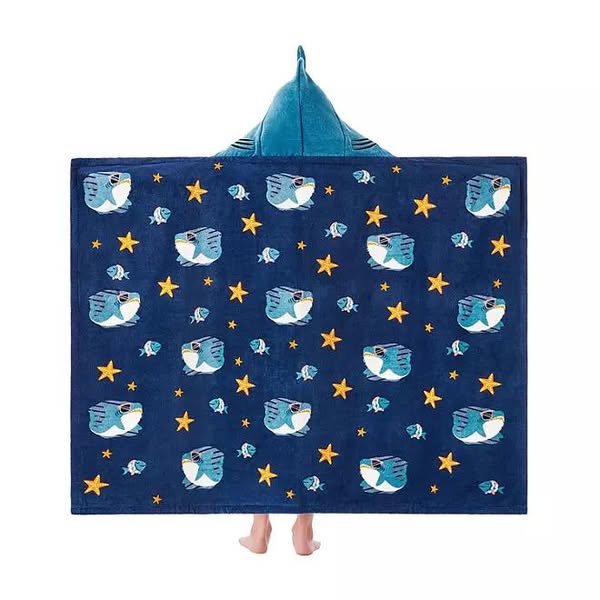 Member's Mark 100% Cotton Kids' Hooded Towel With Hand Pockets