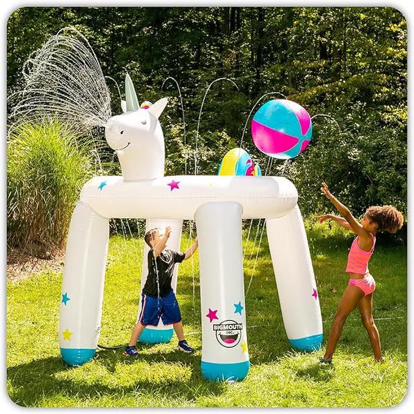 BigMouth Inc. Giant Inflatable Unicorn Ring Sprinkler
