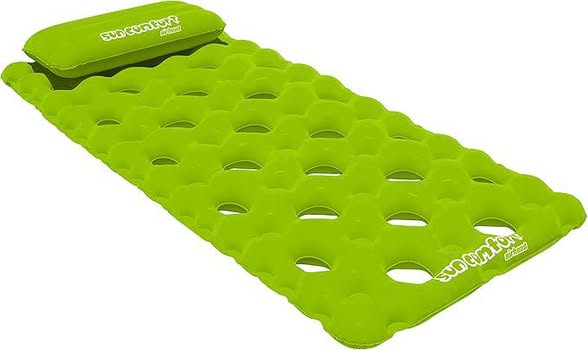 Airhead SUN COMFORT COOL SUEDE Pool Mattress, Lime