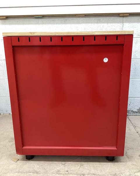 Husky 24-Gauge Steel 1-Drawer 2-Door Garage Base Cabinet in Red (28 in. W x 32.8 in. H x 18.3 in. D)
