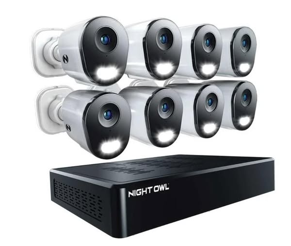 Night Owl 12MP Cameras with 2TB NVR Security System, 8pk.