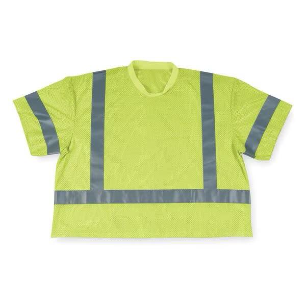 CONDOR XL Polyester Mesh T-Shirt, Lime -Size XL