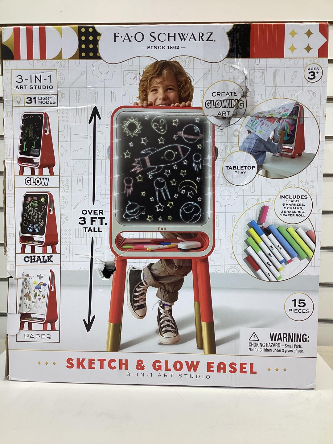 FAO Schwarz Floor Standing Easel