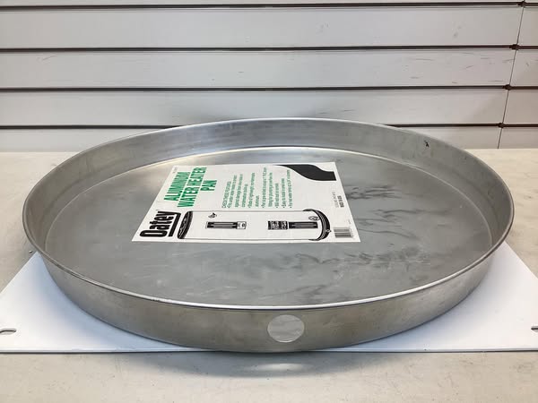 Oatey 24" Aluminum Water Heater Pan With Hole / Without Adapter