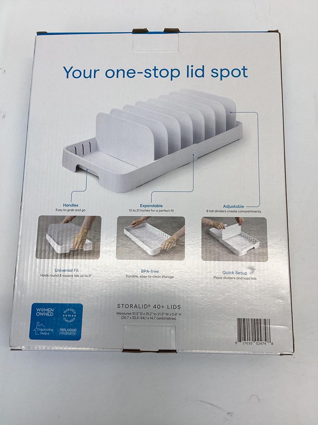 YouCopia StoraLid Food Container Lid Organizer, 40-Lid Capacity