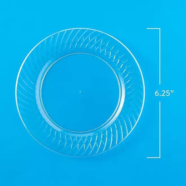 Member's Mark Clear Plastic Plates, 6.25" 90 ct.
