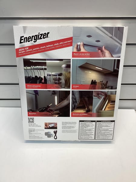 Energizer 9.5" Motion Sensing Magnetic LED Rechargeable Light Bar, 2 Pack
