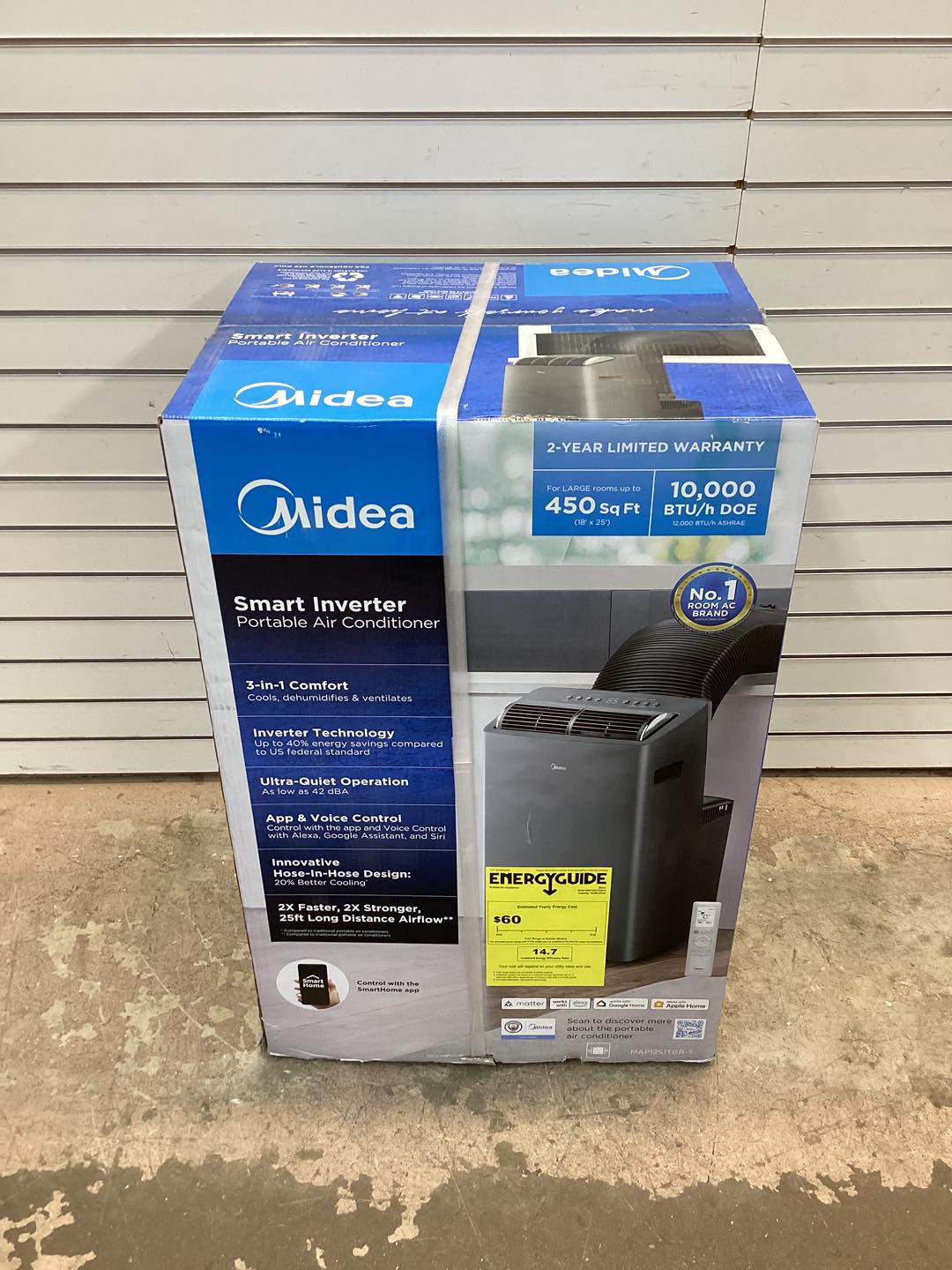 Midea Duo 10000 BTU DOE Portable Air Conditioner with Smart Inverter