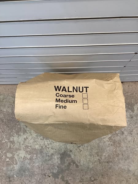 Blast Media: Walnut Shells, 20 to 40 Mesh, 50 lb