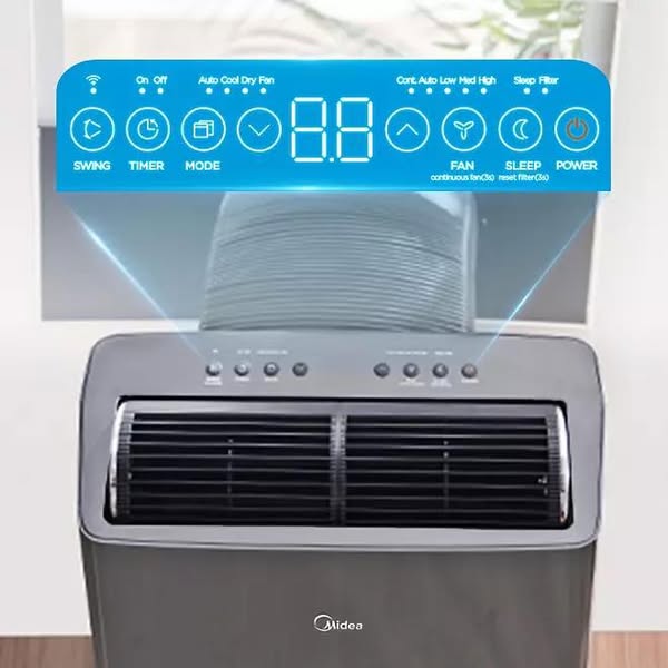 Midea Duo 10000 BTU DOE Portable Air Conditioner with Smart Inverter