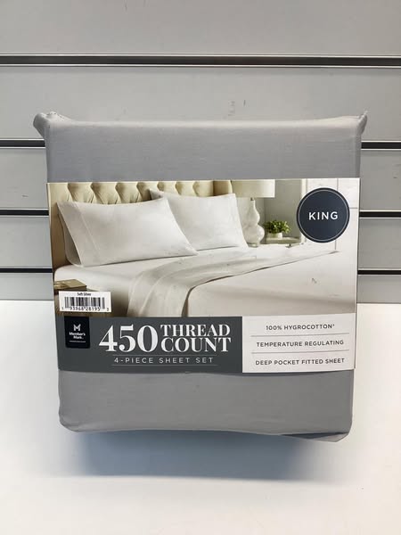 Member's Mark 450-Thread-Count Solid Sheet Set King Size
