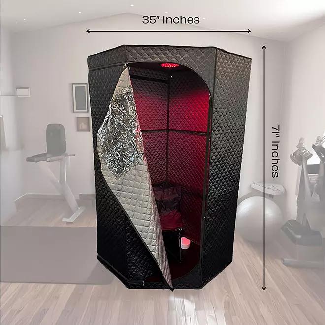 Therapod Portable Steam Sauna with Red Light Therapy