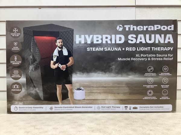 Therapod Portable Steam Sauna with Red Light Therapy