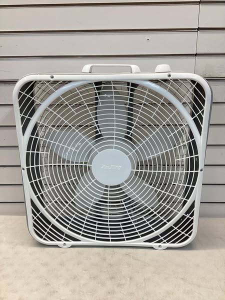 AIR KING Box Fan W/ 20 in Blade Dia, 3 Speeds, 120V AC, 6 ft L Cord