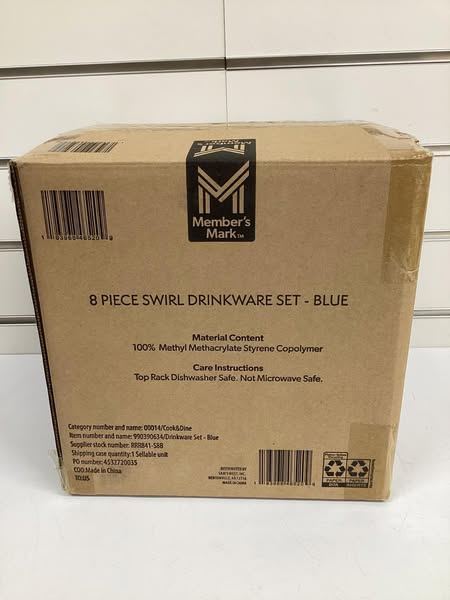 Member's Mark 8-Piece Acrylic Drinkware Set