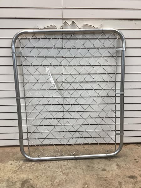YARDGARD 42 in. W x 48 in. H Galvanized Steel Chain Link Fence Bent Frame Walk-Through Gate