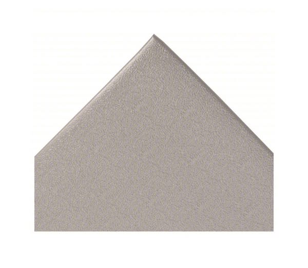 Condor Floor Mat: Static Dissipative, 3 ft x 5 ft, Pebble, PVC Foam, Gray, Beveled Edge