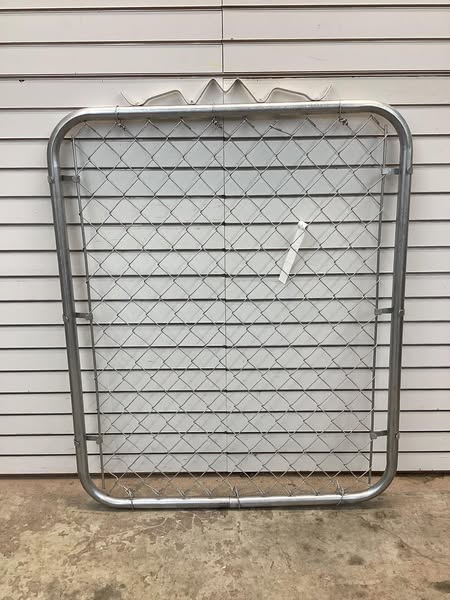 YARDGARD 42 in. W x 48 in. H Galvanized Steel Chain Link Fence Bent Frame Walk-Through Gate