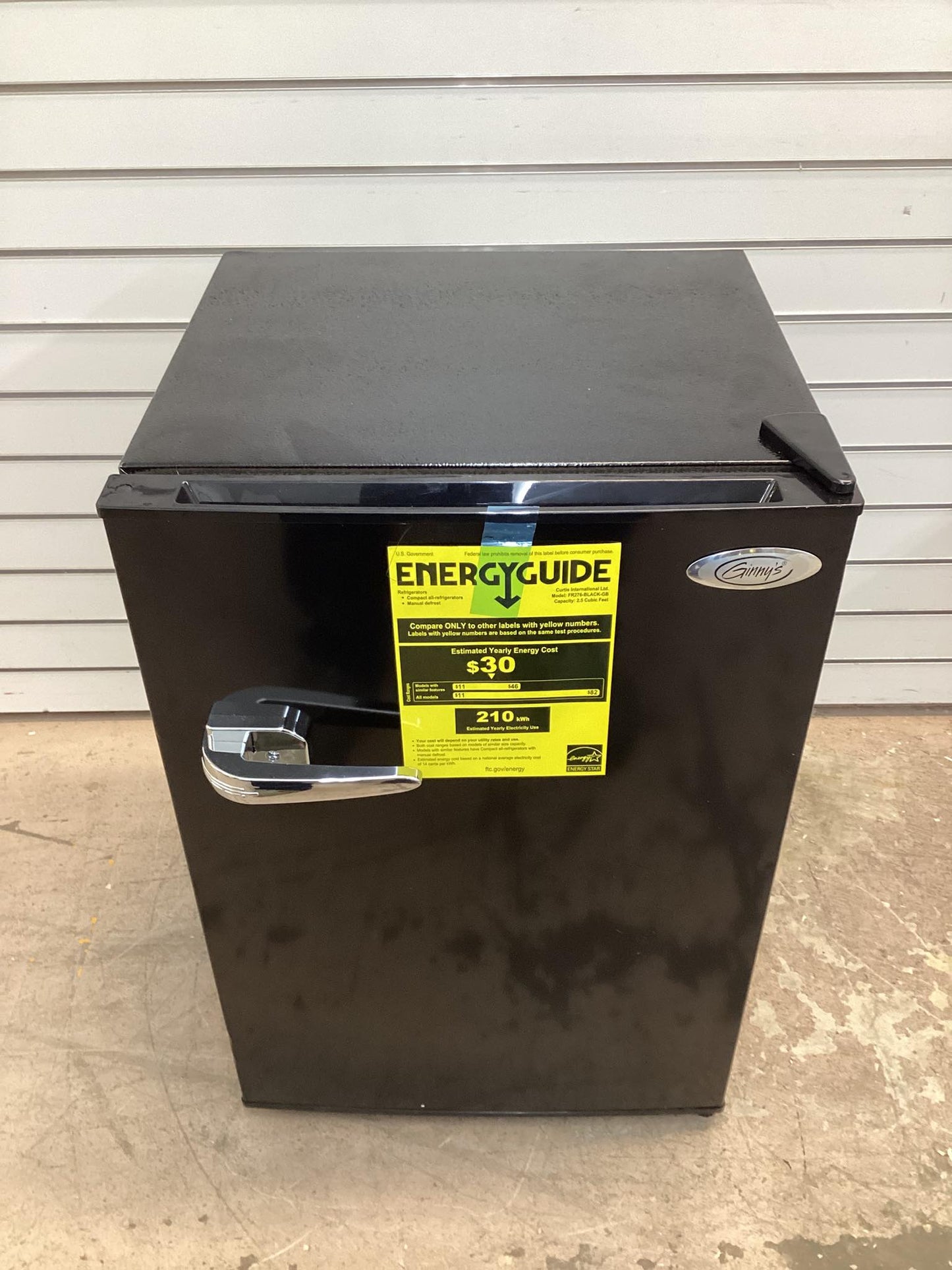Ginny’s Retro 2.5 cu. ft. Refrigerator with Bottle Opener on Side