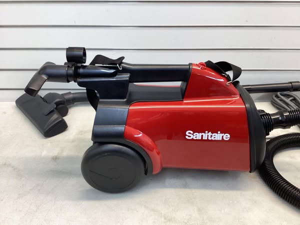 Sanitaire Canister Vacuum, Red 19.2 x 17.75 x 11.3 inches