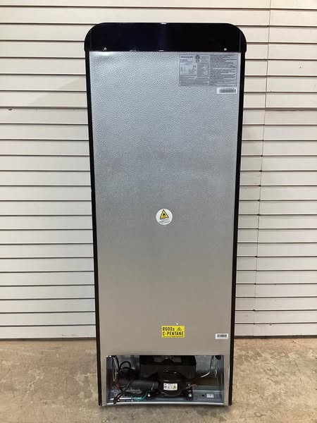 Frigidaire 7.5 cu. ft. Mini Fridge in Black with Rounded Corners and Top Freezer