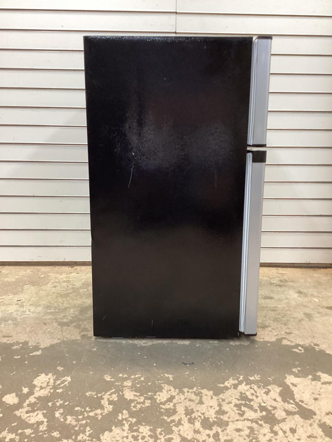 RCA 3.2 Cu. Ft. Two Door Compact Refrigerator with Freezer, Stainless Steel Lightly used