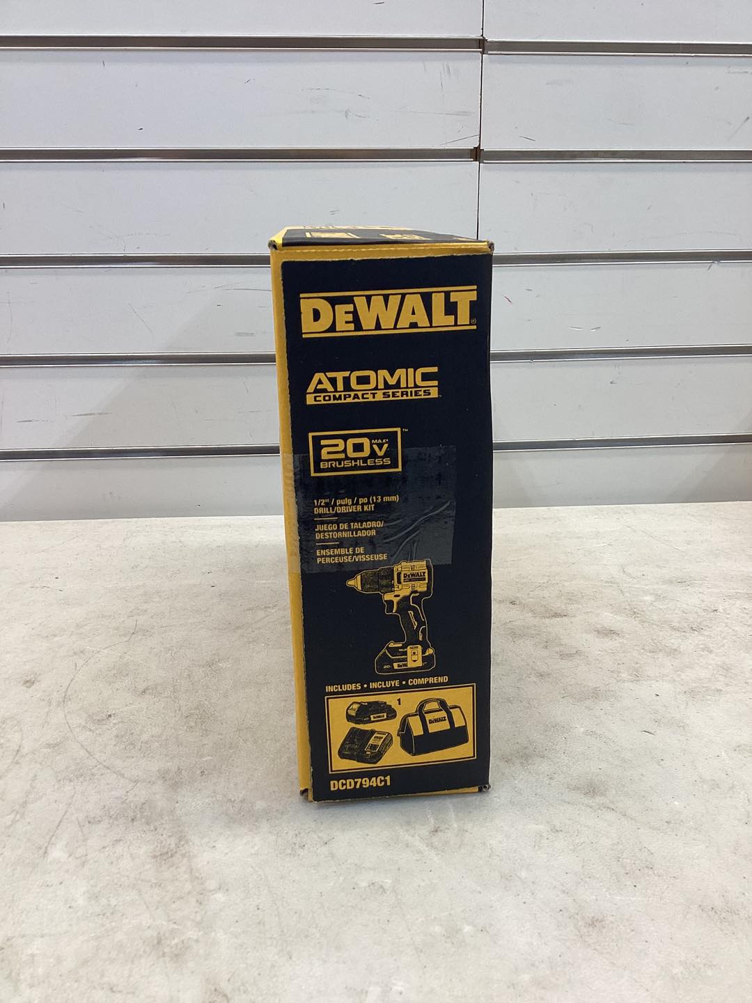DEWALT ATOMIC 20-Volt Lithium-Ion Cordless Compact 1/2 in. Drill/Driver Kit with 1.5Ah Battery, Charger and Bag