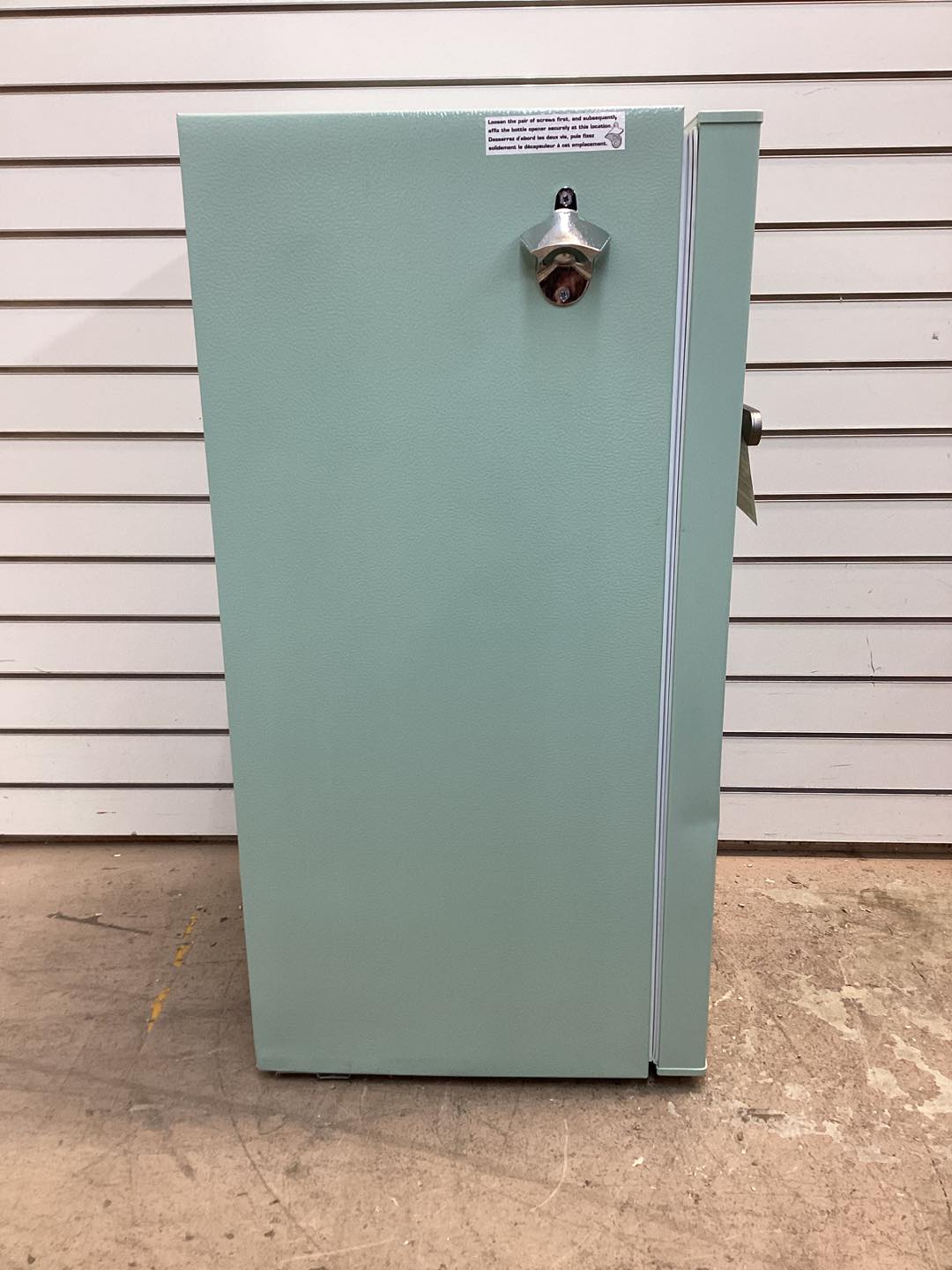 Frigidaire 3.2 cu. ft. Retro Mini Refrigerator with Side Bottle Opener in Sage Green
