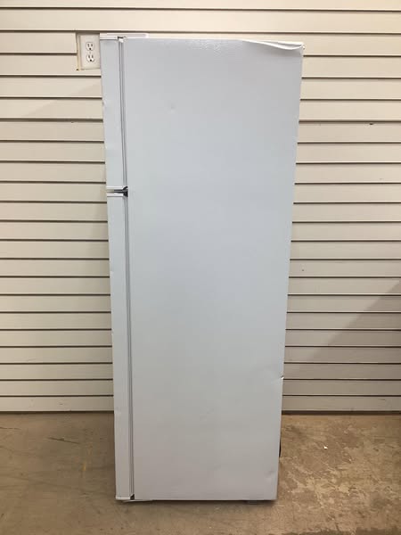 Frigidaire 7.5 cu. ft. Mini Refrigerator with Top Freezer and Rose Gold Handles in White