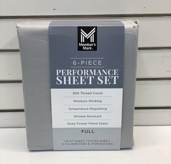 Member's Mark Performance 500-Thread-Count Solid Sheet Set Size Full