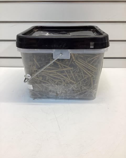 Grip-Rite PrimeGuard Plus No. 9 wire X 2-1/2 in. L Gold Star Flat Head Deck Screws 25 lb
