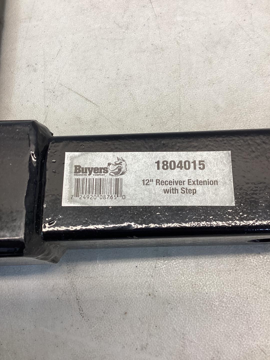 Buyers 12-in Hitch Receiver Extension with Step