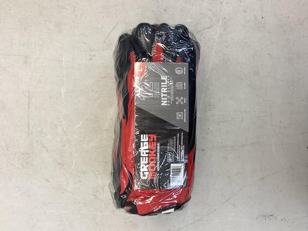 Grease Monkey Nitrile Coated Work Gloves - 12 Pairs - Size Large