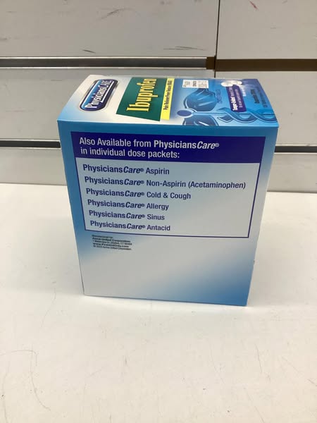 PhysiciansCare Ibuprofen Medication (2-Pack, 200 mg, 50-Packs/Box)