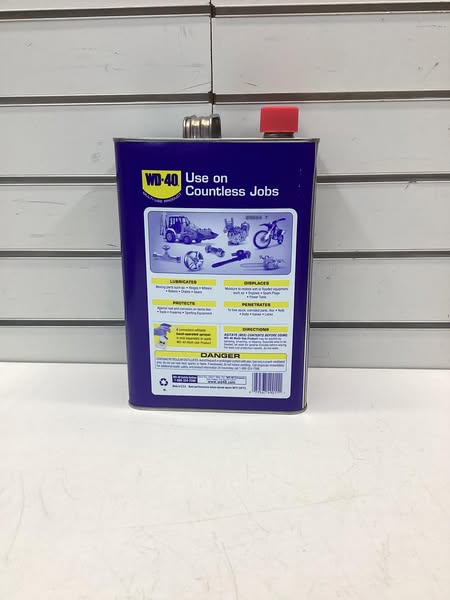 WD-40 General Purpose Lubricant, -60 to 300 Degrees F, 1 Gal Can, Amber