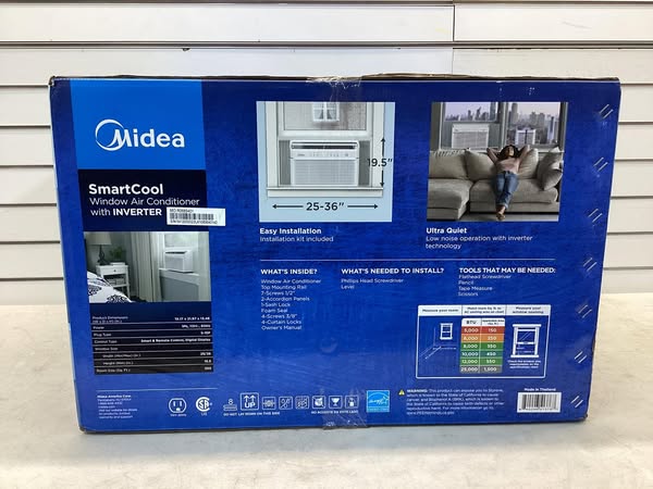 Midea 8,000 BTU Easy Cool Inverter Window Air