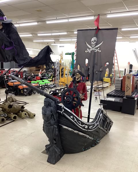 Home Accents Holiday 9.5 ft. Dead Water Giant-Sized Animated LED Pirate Ship