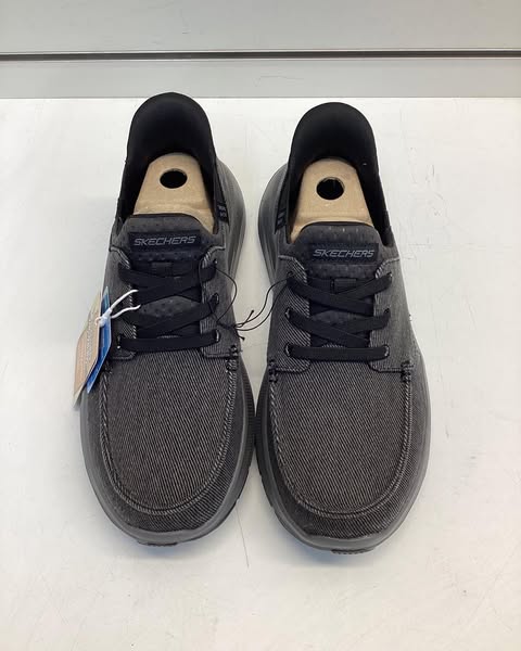 Skechers Men's Hands Free Swift Fit Canvas Sneaker Size 8 Color Black