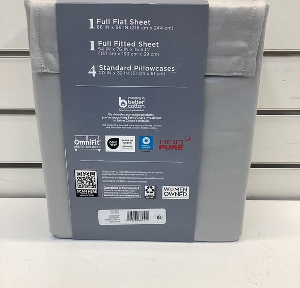 Member's Mark Performance 500-Thread-Count Solid Sheet Set Size Full