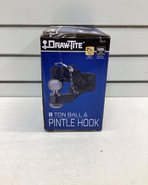 Draw-Tite 6301220: Pintle Hook & Ball Combination, Bolt-On, 16,000 Lbs. Capacity Hook, 2-5/16 in. Ball, 14,000 Lbs. Capacity Ball