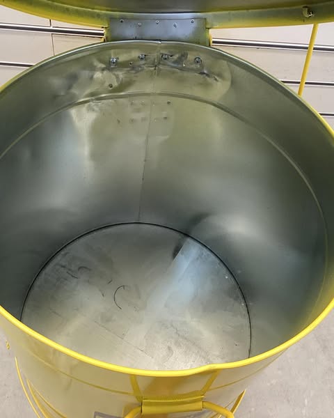 JUSTRITE Oily Waste Can: 21 gal Capacity