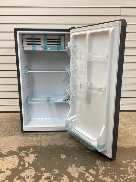 Frigidaire 3.2 cu. ft. Sleek Mini Refrigerator in Gray with Recessed Handle and Reversible Door