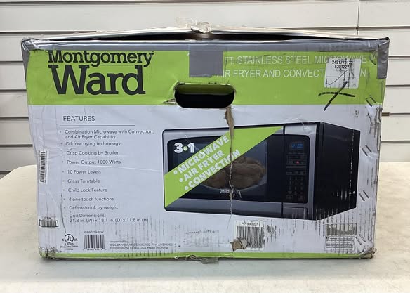Montgomery Ward 1.2 Cu Ft Microwave with Air Fryer Oven