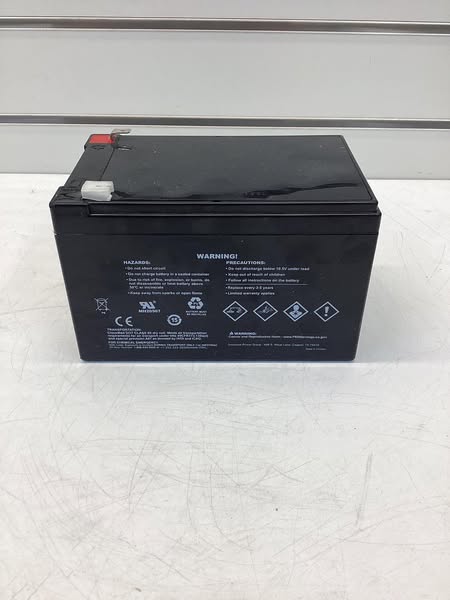 Sealed Lead Acid Battery: 12V DC, 12 Ah Capacity