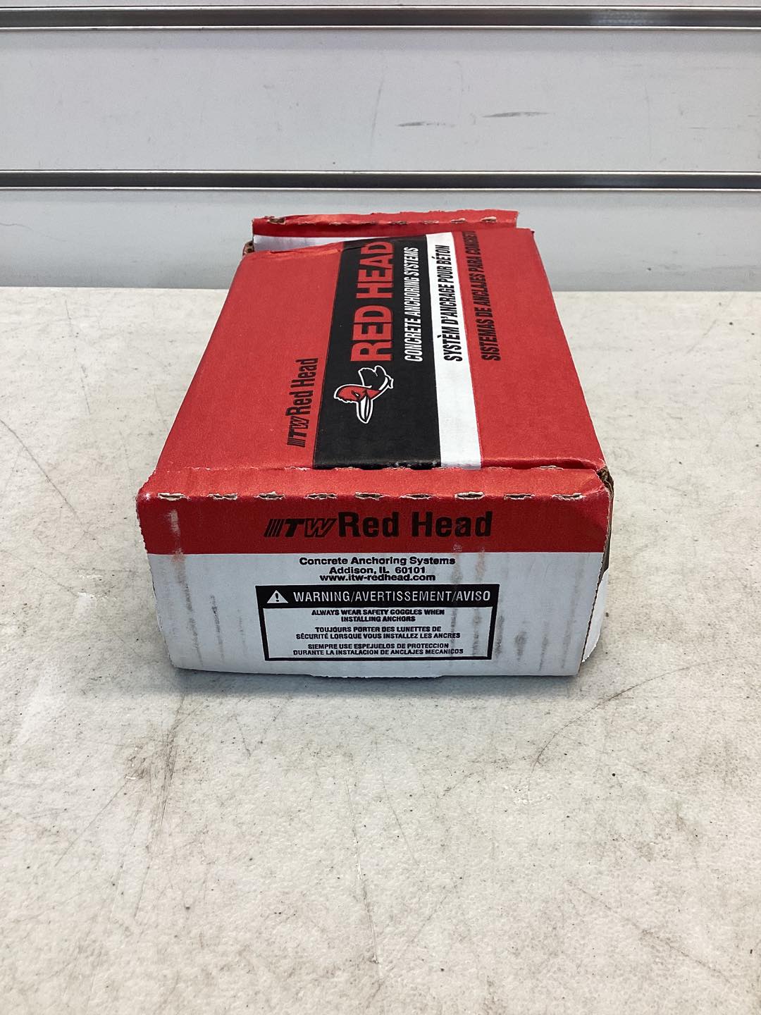 RED HEAD Wedge Anchor: 2 3/4 in Overall Lg, 1/2 in Dia, 1/2"-13 Thread Size, Steel, 25 PK