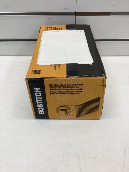 Bostitch 3" x .120 28° Wire Bright Smooth Shank Full Round Head Framing Nails - 2,000 Count